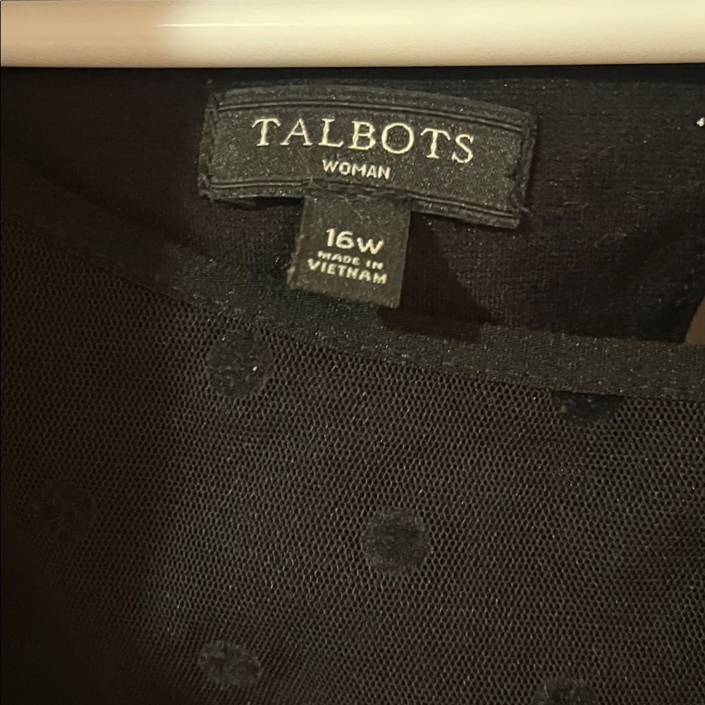 Talbots Black Long Sleeve Dress - Picture 2 of 7